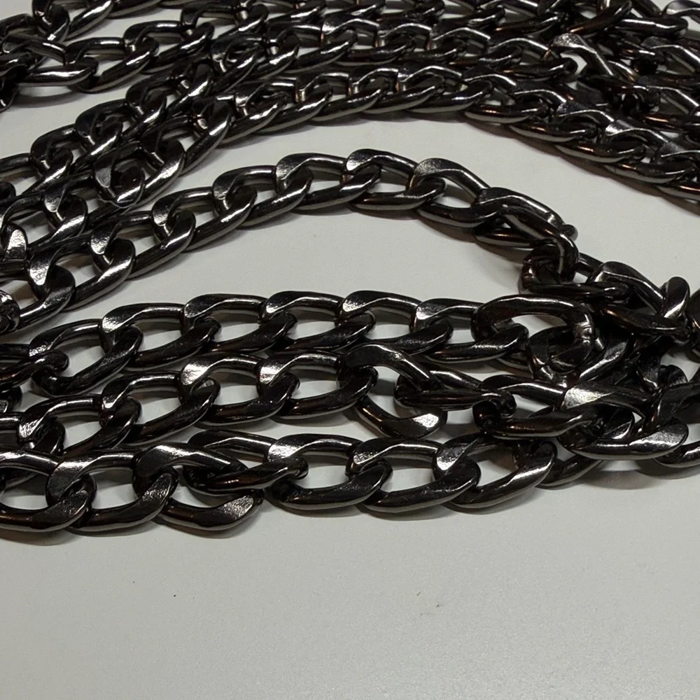 Women's Gunmetal Chain Strap with Lobster Clasps